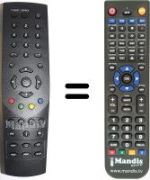 Télécommande équivalente Humax 03202-00007