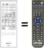 Mando a distancia equivalente Sony RM611