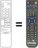 Mando a distancia equivalente RM637C