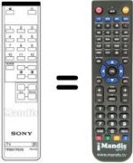 Mando a distancia equivalente Sony KV-2964MT