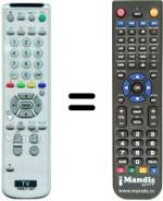 Mando a distancia equivalente RM837