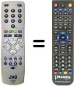 Télécommande équivalente JVC RM-C1502