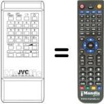Télécommande équivalente JVC RM-C430