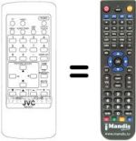 Replacement remote control JVC C21Z