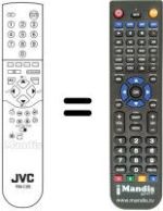 Télécommande équivalente JVC AV25BT5