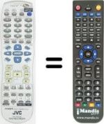Télécommande équivalente JVC DR-MV1B