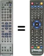 Mando a distancia equivalente JVC RM-SDR011E
