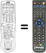 Télécommande équivalente JVC RX884R