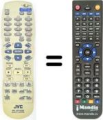 Télécommande équivalente JVC XV-N5