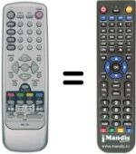 Télécommande équivalente Sinudyne P42B SAT