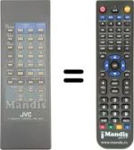 Télécommande équivalente JVC C210EK