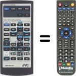 Télécommande équivalente JVC RM-RK230