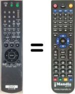 Télécommande équivalente Sony RMTD152E