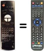 Télécommande équivalente Sharp RRMCG0013AJSA