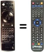 Télécommande équivalente Sharp RRMCG0032AJSA