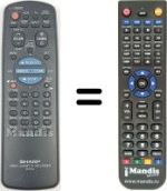Télécommande équivalente RRMCG0076AJ