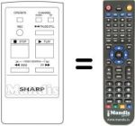 Télécommande équivalente Sharp RRMCG0084GESA