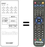 Télécommande équivalente Sharp RRMCG0128GESA