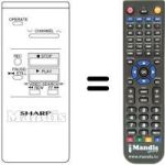 Télécommande équivalente Sharp RRMCG0199GESA