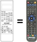 Télécommande équivalente Sharp RRMCG0662UMSA