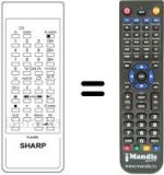 Télécommande équivalente Sharp RRMCG0668PESA