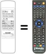 Télécommande équivalente RRMCG0952CESA