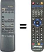 Télécommande équivalente RRMCG0960GE