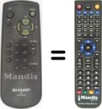 Replacement remote control Sharp 51AT15