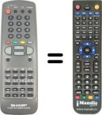 Replacement remote control Sharp G1070SA