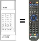 Télécommande équivalente Elbe 2CH. SOUND