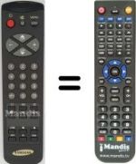 Télécommande équivalente Samsung CX6835TZ