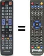 Télécommande équivalente Samsung PS42P5HX/XEC