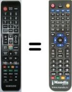Télécommande équivalente Samsung LE27T51BX/XEU