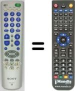Télécommande équivalente Samsung RM-V202T