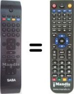 Télécommande équivalente Saba RC3902