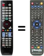 Replacement remote control Samsung UE40B8090XW/XZG