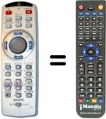 Télécommande équivalente Sanyo CXTK