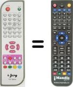 Télécommande équivalente Telefunken 8327