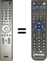 Mando a distancia equivalente Sony KDFE50A11