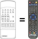 Télécommande équivalente Mivar 22C7L MONO