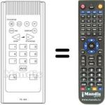 Replacement remote control Telefunken P3706