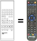 Télécommande équivalente Sinudyne FAUNO1601