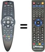 Télécommande équivalente REMCON574