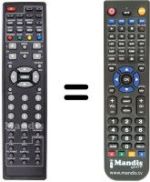 Télécommande équivalente LEIKER REMCON116
