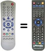 Mando a distancia equivalente Amstrad TV21EC4