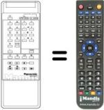 Télécommande équivalente Panasonic TNQ8E0418