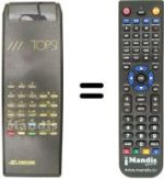 Télécommande équivalente Emerson TOPSI