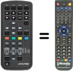 Replacement remote control ALPINE TUET150TV