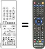Télécommande équivalente REMCON153