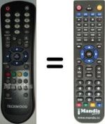 Replacement remote control Techwood NATUSX847F HD